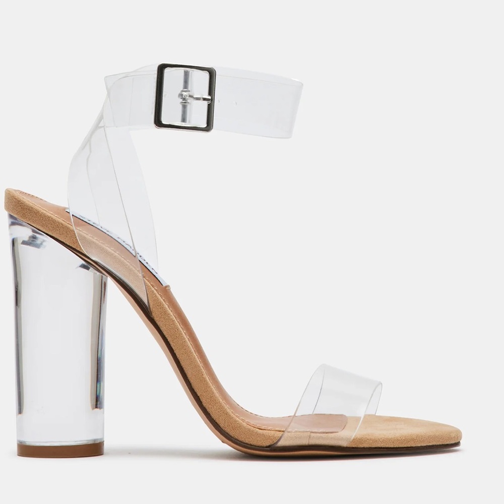 Steve Madden clearer clear heel